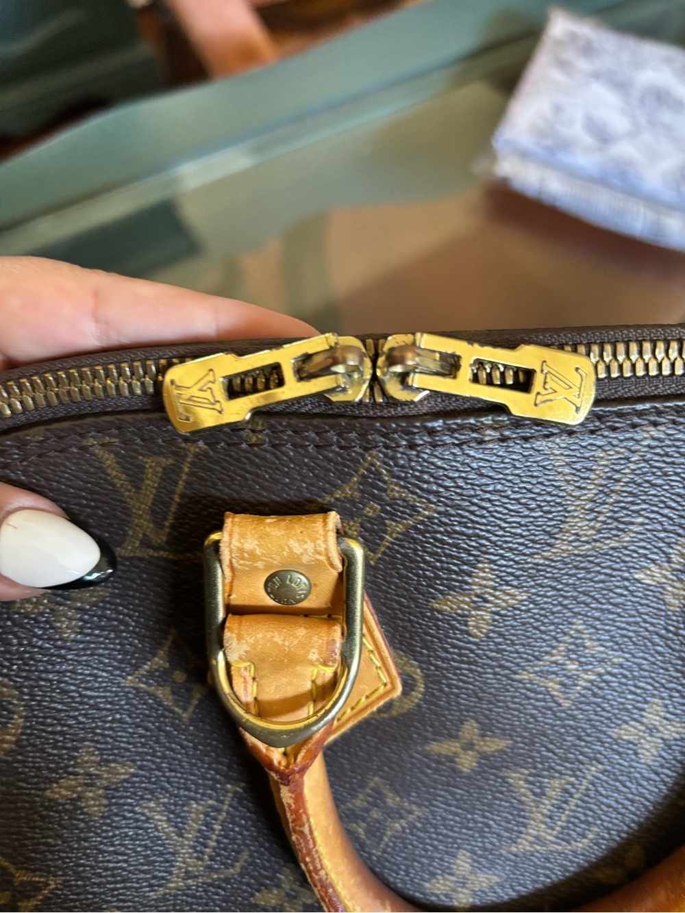 Louis Vuitton Monogram Dome Satchel in Brown and Tan - Picture 5 of 8